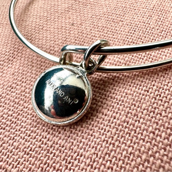 Alex and Ani Bracelet May Birthstone Charm Bangle, Emerald - Picture 5 of 5